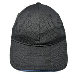 Chef Works Baseball Cap Black One Size Mesh Side Buttons for Face Mask Strapback